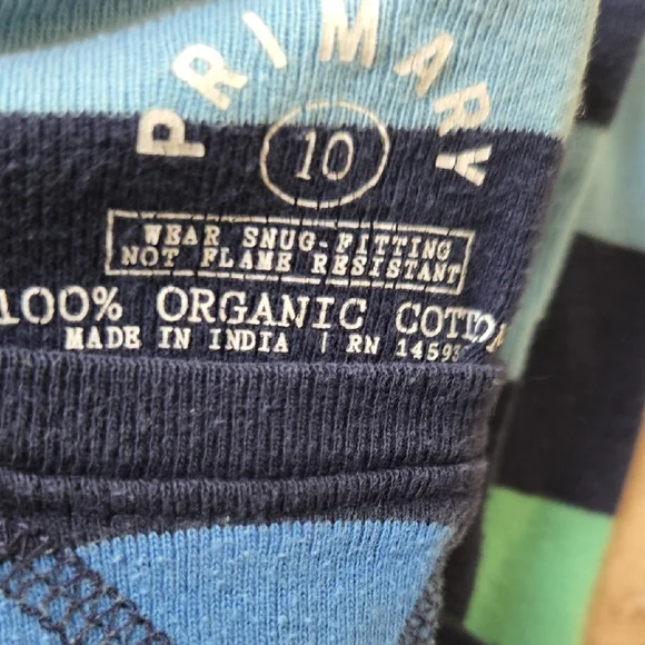 Priamry Striped Pajamas, Set Of 3, Size 10 - Picture 2 of 10